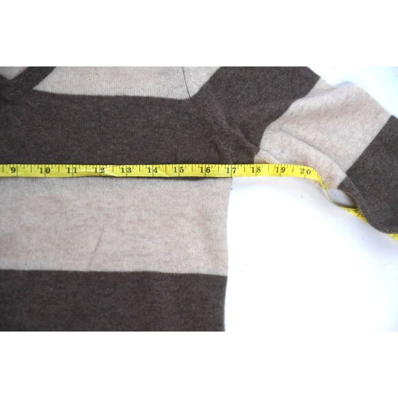 Fenn Wright Manson 2 Ply Cashmere Brown and Ivory Sweater Womens Size M - Picture 9 of 11